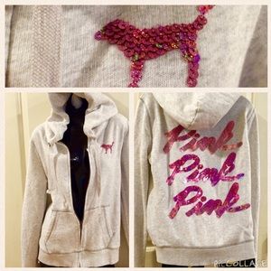 Bundle PINK Victoria's Secret Sequins Jacket